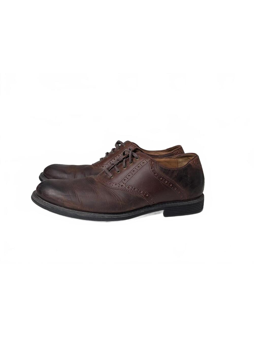 Johnston & Murphy Men's Brown Leather‎ Oxford Shoes Size 10.5